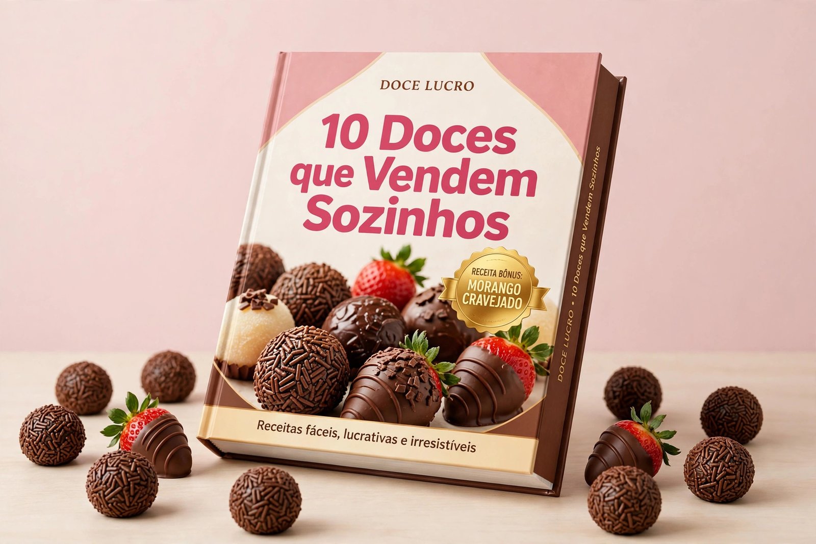 Capa 3D do e-book 10 Doces que Vendem Sozinhos