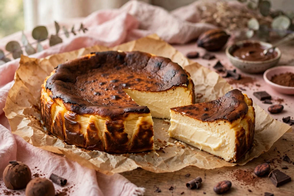 Receita de Cheesecake Basco Queimado para Vender (o Basque Cheesecake Cremoso)