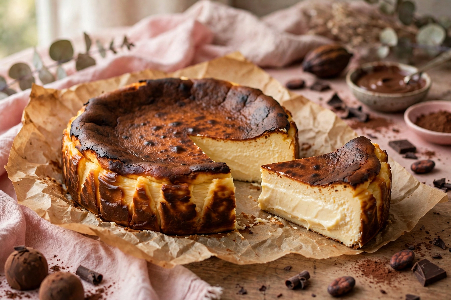 Receita de Cheesecake Basco Queimado para Vender (o Basque Cheesecake Cremoso)