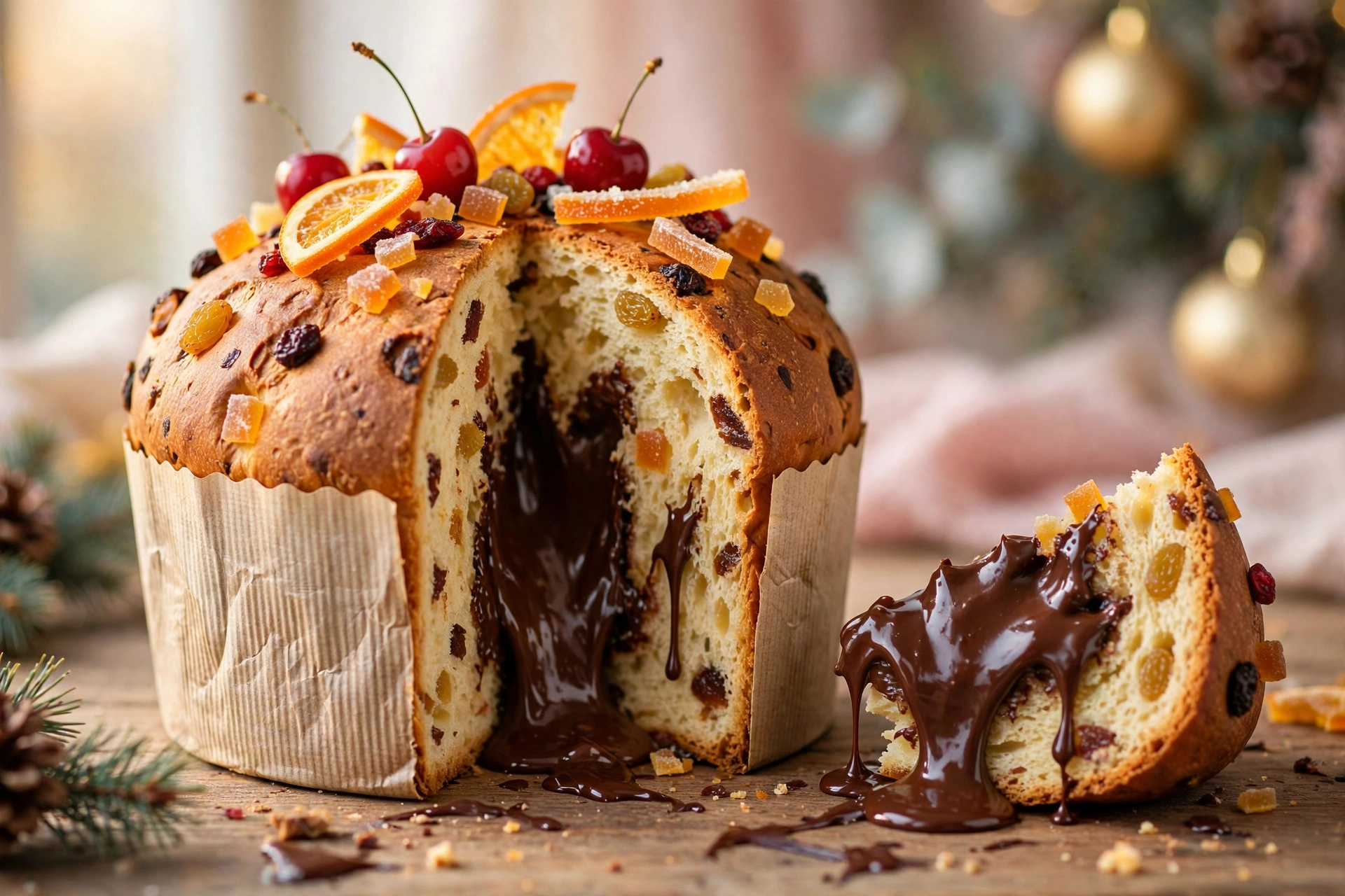 Receita de Panetone Trufado para Vender (Frutas com Trufa de Chocolate)